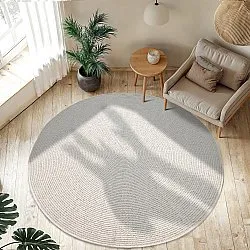Tapis rond - Intérieur/Extérieur Arlo (blanc cassé)