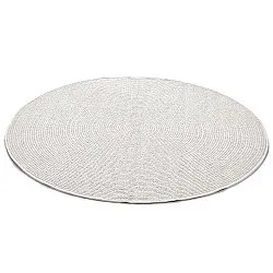 Tapis rond - Intérieur/Extérieur Arlo (blanc cassé)