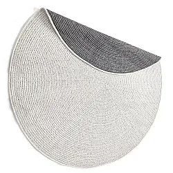 Tapis rond - Intérieur/Extérieur Arlo (blanc cassé)