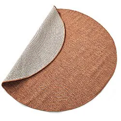 Tapis rond - Intérieur/Extérieur Arlo (orange)