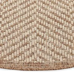 Tapis rond - Indoor/Outdoor Donora (marron)