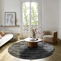 Tapis rond - Jodhpur Special Luxury Edition Viscose (gris)