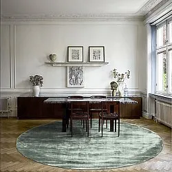 Tapis rond - Jodhpur Special Luxury Edition (vert)