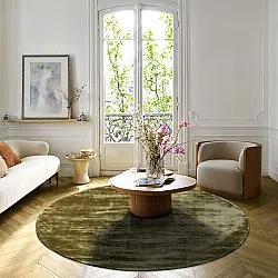 Tapis rond - Jodhpur Special Luxury Edition (vert olive)