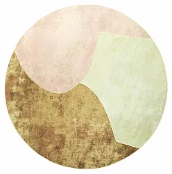 Tapis rond - Lazio (beige/rose)