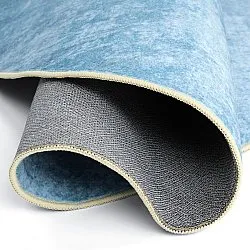 Tapis rond - Lynton (bleu)