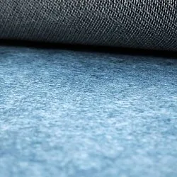 Tapis rond - Lynton (bleu)
