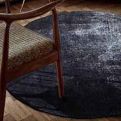 Tapis rond - Lynton (noir)