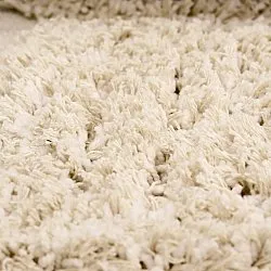 Tapis rond - Otranto Natural Cotton Shaggy (blanc cassé)