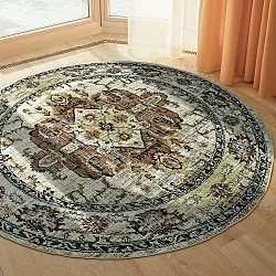 Tapis rond - Siliana (beige)