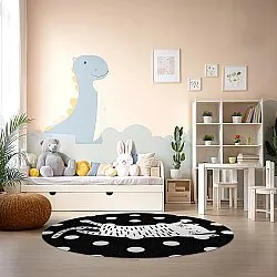 Tapis rond - Sleepy Kitten (multicolore)