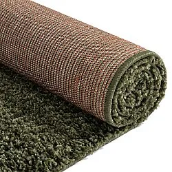 Tapis à poils longs - Alsace (vert/blanc/orange)