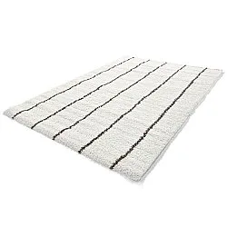 Tapis à poils longs - Eze (blanc/marron)