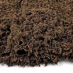 Tapis à poils longs - Melilla Hand Woven Wool Shaggy (marron)