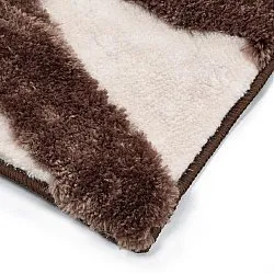 Tapis shaggy - Akaba (brun/rose clair)