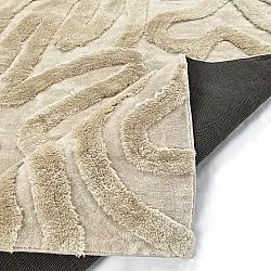Tapis shaggy - Akaba (crème/beige)