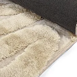 Tapis shaggy - Akaba (crème/beige)