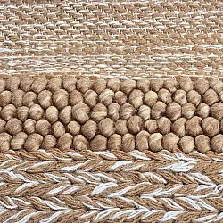 Tapis de laine - Almaty (marron clair)