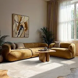 Tapis shaggy ondulé - Aranga Super Soft Fur (beige)