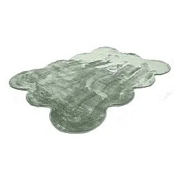 Tapis shaggy ondulé - Aranga Super Soft Fur (vert)