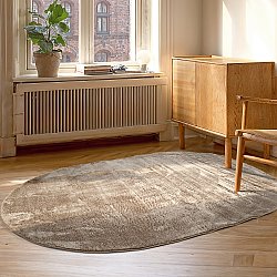 Tapis shaggy ovale - Aranga Super Soft Fur (marron)