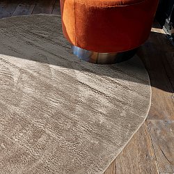 Tapis shaggy ovale - Aranga Super Soft Fur (marron)
