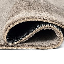 Tapis shaggy ovale - Aranga Super Soft Fur (marron)
