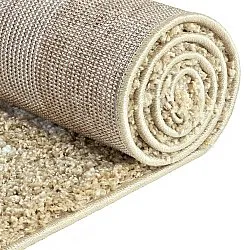 Tapis à poils longs - Asilah (beige/blanc)
