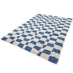 Tapis shaggy - Atrani Natural Cotton Shaggy (bleu)