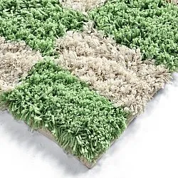 Tapis shaggy - Atrani Natural Cotton Shaggy (vert)