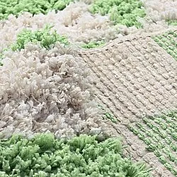 Tapis shaggy - Atrani Natural Cotton Shaggy (vert)