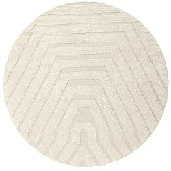 Tapis rond - Callista Natural Cotton Shaggy (beige)