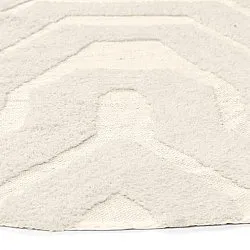 Tapis rond - Callista Natural Cotton Shaggy (beige)