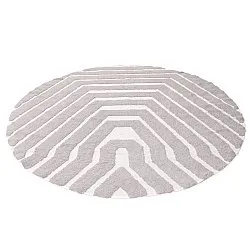Tapis rond - Callista Natural Cotton Shaggy (taupe)