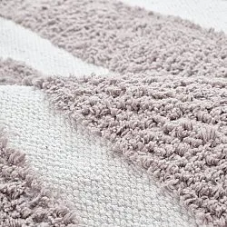 Tapis rond - Callista Natural Cotton Shaggy (taupe)
