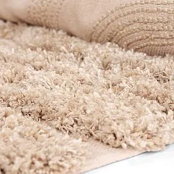 Tapis shaggy - Cazorla Natural Cotton Shaggy (beige)