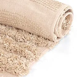 Tapis shaggy - Cazorla Natural Cotton Shaggy (beige)