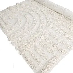 Tapis shaggy - Cazorla Natural Cotton Shaggy (blanc cassé)