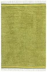 Tapis à poils longs - Celina Natural Cotton Shaggy (vert/jaune)