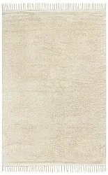 Tapis à poils longs - Celina Natural Cotton Shaggy (blanc cassé/beige)