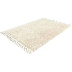 Tapis à poils longs - Celina Natural Cotton Shaggy (blanc cassé/beige)