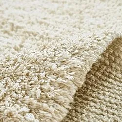Tapis à poils longs - Celina Natural Cotton Shaggy (blanc cassé/beige)