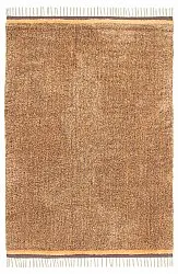 Tapis à poils longs - Celina Natural Cotton Shaggy (marron/orange)