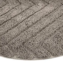 Tapis rond - Conara Natural Cotton Shaggy (taupe)