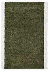 Tapis à poils longs - Conques (vert/blanc)