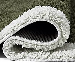 Tapis à poils longs - Conques (vert/blanc)