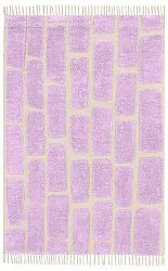 Tapis à poils longs - Cyrus Natural Cotton Shaggy (violet)