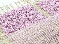 Tapis à poils longs - Cyrus Natural Cotton Shaggy (violet)