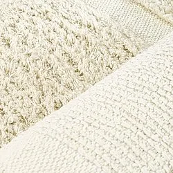 Tapis rond - Cyrus Natural Cotton Shaggy (beige)