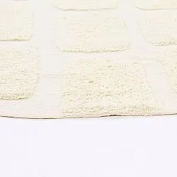 Tapis rond - Cyrus Natural Cotton Shaggy (blanc cassé)